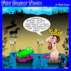 Cartoon: Prince Charming (small) by toons tagged frog,prince,fairy,tales,frogs,tadpoles,kissing,princess