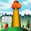 Cartoon: Rapunzel (small) by toons tagged fairy,tales,rapunzel,afro,handsome,prince,eighties,hair,history,romance