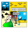 Cartoon: recipes (small) by toons tagged pet,shops,dogs,cats,animals,cooking,food,recipes,canine,pets,chefs