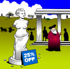 Cartoon: Sale (small) by toons tagged venus de milo staue sculpture greece art ancient grecian artist sales