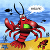 Cartoon: Shellfie (small) by toons tagged selfie,lobster,crayfish,smart,phone,shell,fish