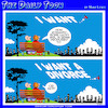 Cartoon: Skywriting (small) by toons tagged skywriter,romantic,proposals,clouds