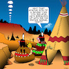Cartoon: Smoke signals (small) by toons tagged texting,indians,apache,american,west,smoke,signals,history,broken,romance