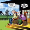 Cartoon: Snoring (small) by toons tagged farts,snoring,old,age,pensioners,rocking,chairs