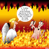 Cartoon: Software glitch (small) by toons tagged hell devil software glitch cloud storage misunderstanding afterlife