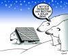 Cartoon: solar bear (small) by toons tagged polar bears solar energy environment ecology greenhouse gases pollution earth day 