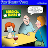 Cartoon: Surgical masks (small) by toons tagged wine,covid,masks,surgical,protection,surgeons,mask,coronavirus,drinking