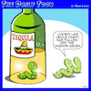 Cartoon: Tequila worm (small) by toons tagged tequila,aa,falling,off,the,wagon,worms,mexico