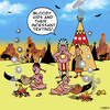 Cartoon: Texting (small) by toons tagged texting,sms,messaging,facebook,native,americans,smoke,signals,indians