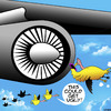 Cartoon: Texting while flying (small) by toons tagged texting,birds,while,driving,geese,airliner,jumbo,engine,jet,getting,ugly,online,social,media