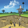 Cartoon: The Great Escape (small) by toons tagged prison,balloons,escape