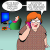 Cartoon: Thick and thin (small) by toons tagged obesity,fat,overweight,thick,and,thin,skinny,food,junk