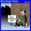 Cartoon: Tramp (small) by toons tagged begging,cash,economy,down,and,out