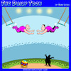 Cartoon: Trapeze artists (small) by toons tagged circus,trapeze,swingers,performers