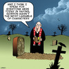 Cartoon: Unpopular (small) by toons tagged funerals,unpopular,unliked