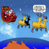 Cartoon: Wireless technology (small) by toons tagged christmas,xmas,santa,wireless,technology,santas,reindeers,australia,texting,while,driving