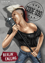 Cartoon: Berlin Calling (small) by toonsucker tagged berlin,wild,stadt,subkultur,jugend,youth,subculture,city,rock,music,musik,girl,mikro