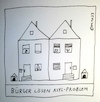 Cartoon: Bürger lösen Asyl-Problem (small) by Müller tagged asyl,bürger,chappi
