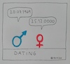 Cartoon: Dating (small) by Müller tagged datum,dating