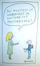 Cartoon: Masturbieren (small) by Müller tagged masrurbieren,unterricht