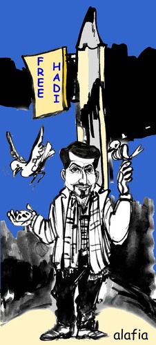 Cartoon: free hadi (medium) by alafia47 tagged liberte