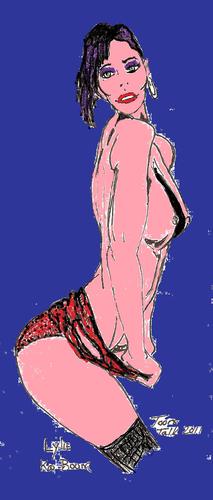 Cartoon: Ka Boom (medium) by Toonstalk tagged model,sexy,lingerie,erotica,sensual,blue