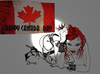 Cartoon: HAPPY CANADA DAY JULY 1ST 2011 (small) by Toonstalk tagged canada fun birthday sexy sensual spikes and heals celebrations flags fireworks