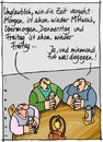 Cartoon: Stammtisch (small) by schwoe tagged stammtisch,kneipe,wirtschaft,zeit,vergänglichkeit