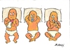 Cartoon: there is no future for someone! (small) by bilgehananil tagged pistol,future,baby,babies,tabanca,gelecek,bebek,biberon,emzik