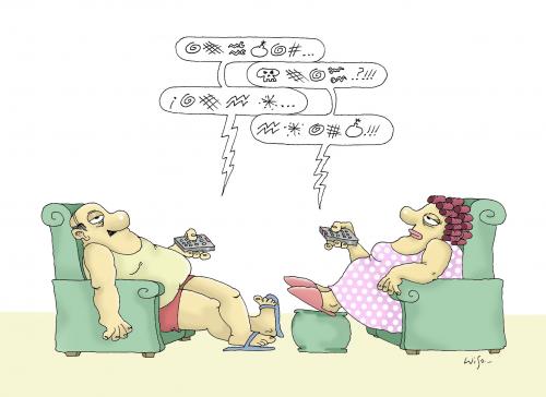 Cartoon: Communication (medium) by Luiso tagged communication