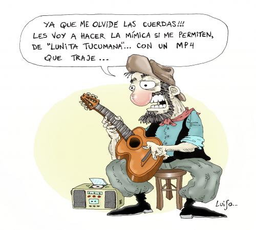 Cartoon: Gaucho (medium) by Luiso tagged traditions