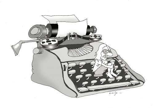 Cartoon: Olivetti (medium) by Luiso tagged olivetti