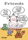 Cartoon: Friends will be friends (small) by piro tagged cats