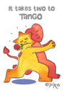 Cartoon: Tango (small) by piro tagged tango,couple,dance