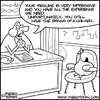 Cartoon: Job interview (small) by Piero Tonin tagged piero,tonin,job,interview,work,workplace,office,chicken,brain,brains,employment,business,animal,animals