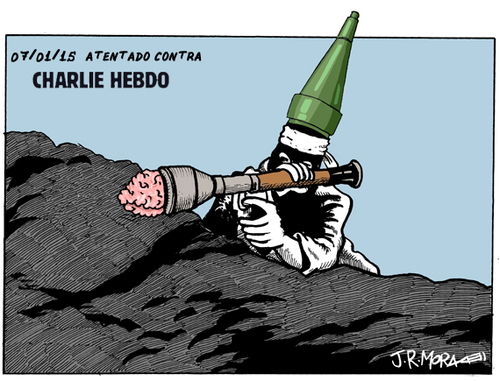 Cartoon: Charlie Hebdo (medium) by jrmora tagged francia,hebdo,charlie
