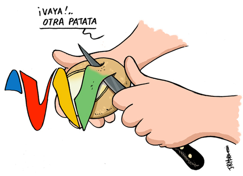 Cartoon: Google Wave (medium) by jrmora tagged google,wave,patata