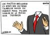 Cartoon: Politico (small) by jrmora tagged politico,trabajo,discurso,demagogia