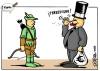 Cartoon: Robin Hood (small) by jrmora tagged crisis,economia,recesion,dinero,wall,street,crack,crash