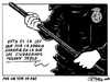 Cartoon: Violencia policial (small) by jrmora tagged ciudadano,ley,policia