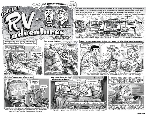 Cartoon: True Life RV Adventures! (medium) by monsterzero tagged pollution,rv,poop,camping,underground,humor
