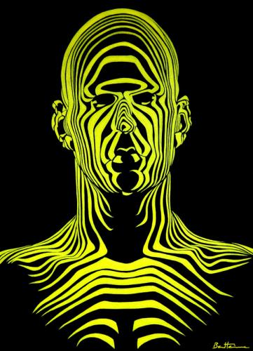 Cartoon: Find Your Face (medium) by BenHeine tagged thesimpleline,laurariding,benheine,painting,visagetelescopique,lines,abstract,future,man,face,lignes,rides,cameleon,mind,splendidsight,yellow,universe,nature,quiet,silence,riddle,ride,bones,outside,inside,head,tete,visage,facies,time,excess,