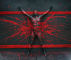 Cartoon: Flesh and Acrylic - Martin (small) by BenHeine tagged flesh,and,acrylic,fleshandacrylic,body,abstract,painting,paint,benheine,art,creative,skin,martin,man,explosion,red,black
