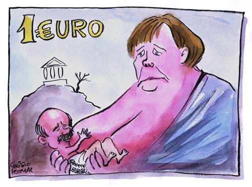Cartoon: EURO (medium) by Christo Komarnitski tagged euro,greece,eu