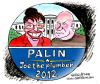Cartoon: Palin for President 2012 (small) by Christo Komarnitski tagged sarah,palin,usa,president,elections,campaign