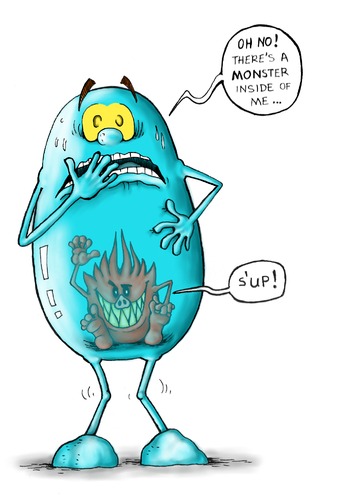 Cartoon: Monster inside (medium) by jrs0ul tagged empty,inside,monster