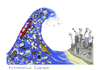 Cartoon: consumption wave comeback (small) by Anitschka tagged consumption,wave,konsum,welle,industrie,umwelt