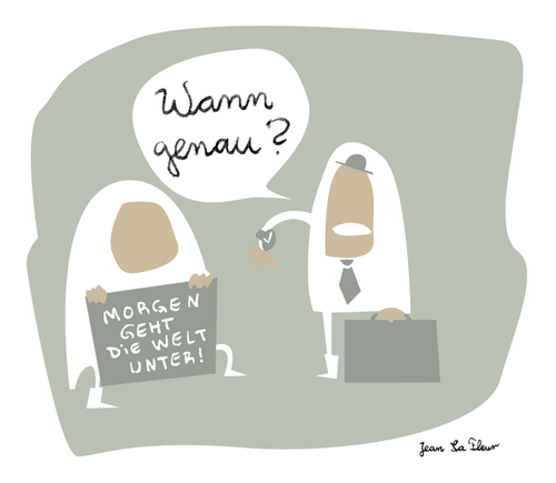 Cartoon: Calippo (medium) by Jean La Fleur tagged weltuntergang,business,obdachloser