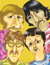 Cartoon: Beatles (small) by Fredy tagged beatles music