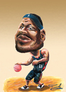 Cartoon: LeBron James (small) by Fredy tagged lebron,james,nba,basketball,cleveland,cavaliers